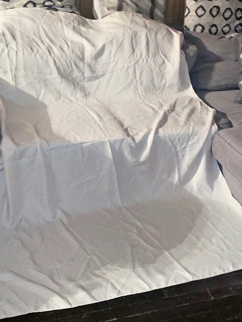 White Textured Tablecloth